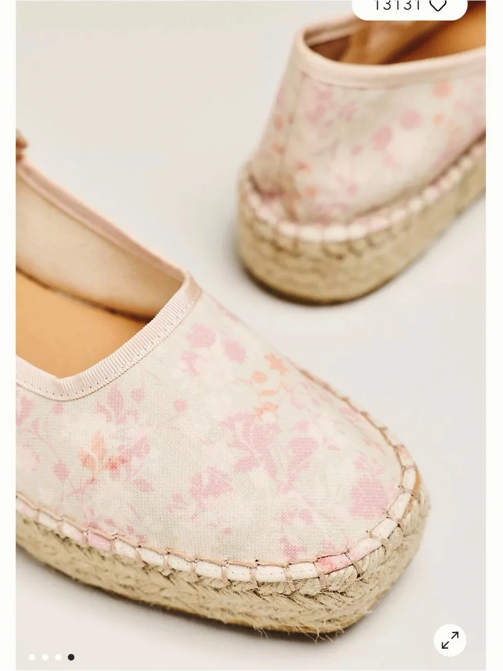 Brand New Anthropologie Floral Pink Espadrille Mary Janes